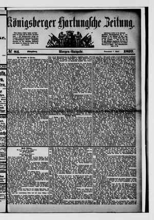 Königsberger Hartungsche Zeitung vom 07.04.1877