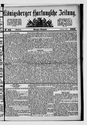 Königsberger Hartungsche Zeitung vom 08.04.1877