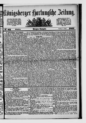 Königsberger Hartungsche Zeitung vom 10.04.1877