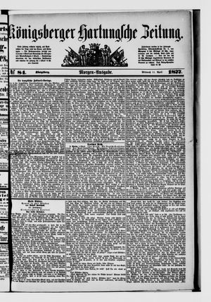 Königsberger Hartungsche Zeitung vom 11.04.1877