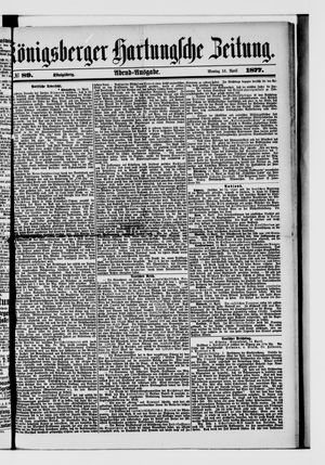 Königsberger Hartungsche Zeitung vom 16.04.1877