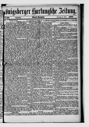 Königsberger Hartungsche Zeitung vom 26.04.1877