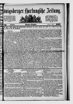 Königsberger Hartungsche Zeitung on Apr 27, 1877
