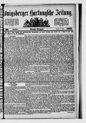 Königsberger Hartungsche Zeitung vom 29.04.1877