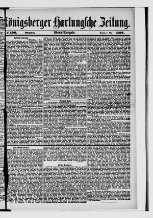 Königsberger Hartungsche Zeitung vom 07.05.1877
