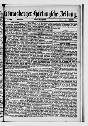 Königsberger Hartungsche Zeitung on May 9, 1877