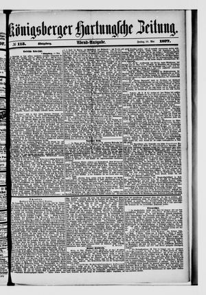 Königsberger Hartungsche Zeitung on May 18, 1877