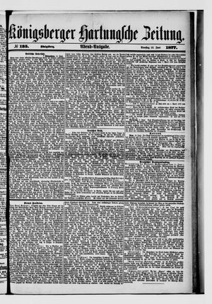 Königsberger Hartungsche Zeitung on Jun 12, 1877