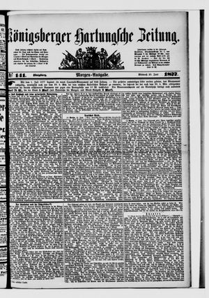 Königsberger Hartungsche Zeitung on Jun 20, 1877