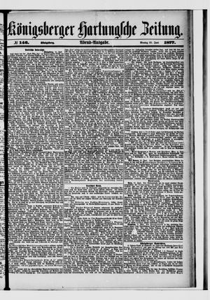 Königsberger Hartungsche Zeitung vom 25.06.1877