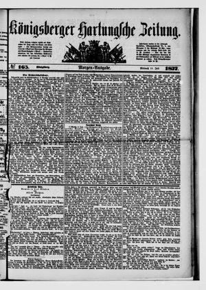 Königsberger Hartungsche Zeitung vom 18.07.1877