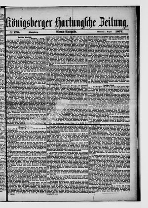 Königsberger Hartungsche Zeitung vom 01.08.1877