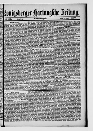 Königsberger Hartungsche Zeitung vom 10.08.1877