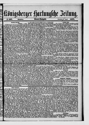 Königsberger Hartungsche Zeitung vom 11.08.1877
