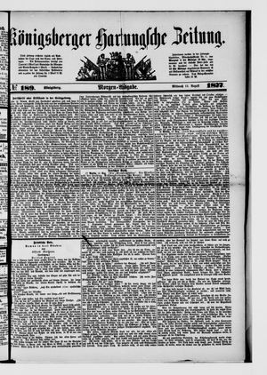 Königsberger Hartungsche Zeitung vom 15.08.1877