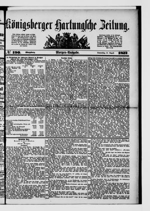 Königsberger Hartungsche Zeitung on Aug 16, 1877