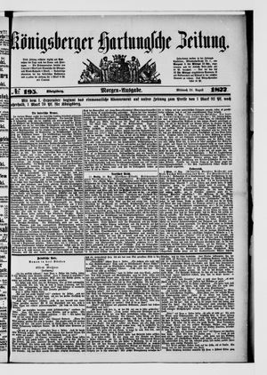 Königsberger Hartungsche Zeitung on Aug 22, 1877