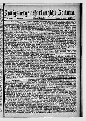 Königsberger Hartungsche Zeitung on Aug 25, 1877