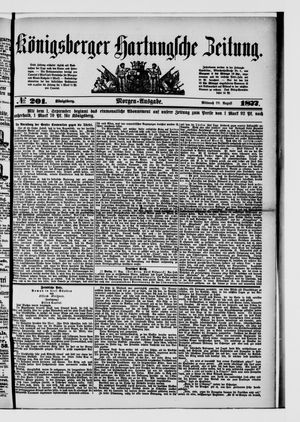 Königsberger Hartungsche Zeitung on Aug 29, 1877