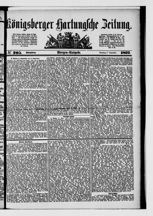 Königsberger Hartungsche Zeitung vom 02.09.1877