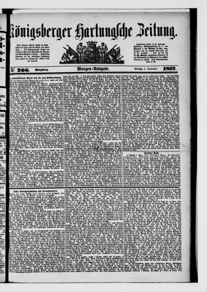Königsberger Hartungsche Zeitung on Sep 4, 1877