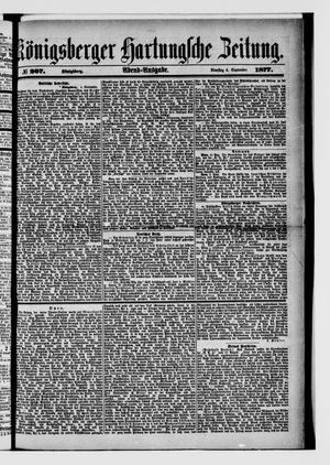 Königsberger Hartungsche Zeitung vom 04.09.1877