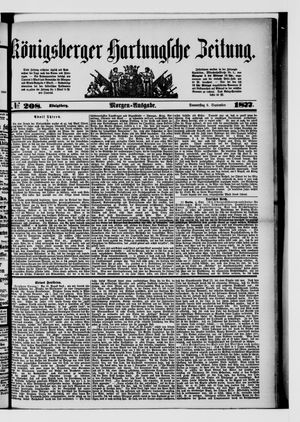 Königsberger Hartungsche Zeitung on Sep 6, 1877