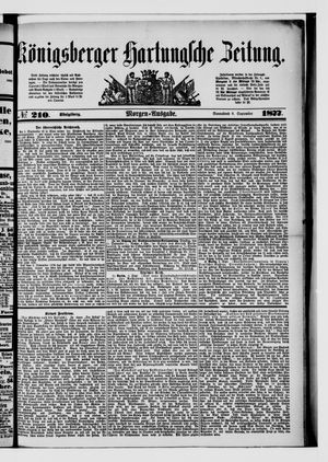 Königsberger Hartungsche Zeitung vom 08.09.1877