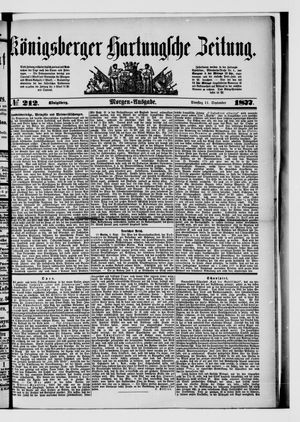 Königsberger Hartungsche Zeitung vom 11.09.1877