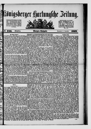 Königsberger Hartungsche Zeitung on Sep 15, 1877