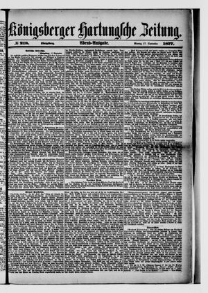 Königsberger Hartungsche Zeitung on Sep 17, 1877