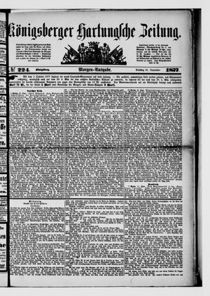 Königsberger Hartungsche Zeitung vom 25.09.1877