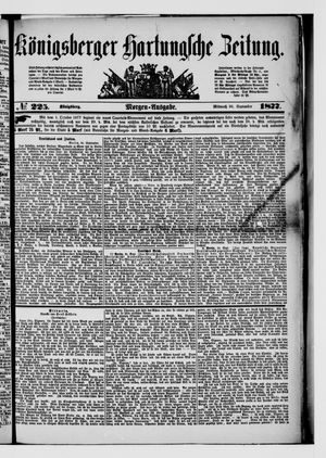 Königsberger Hartungsche Zeitung on Sep 26, 1877