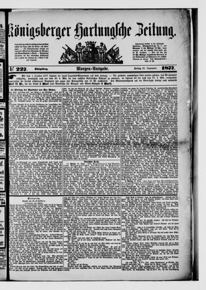 Königsberger Hartungsche Zeitung on Sep 28, 1877