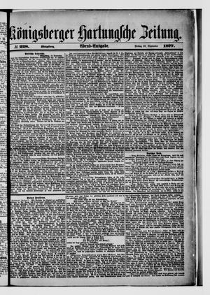 Königsberger Hartungsche Zeitung on Sep 28, 1877