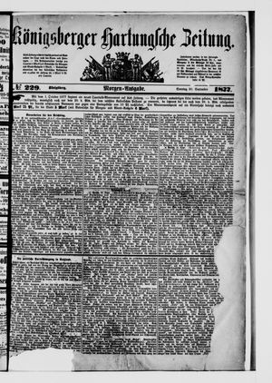 Königsberger Hartungsche Zeitung on Sep 30, 1877