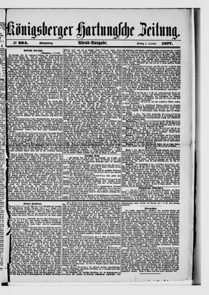 Königsberger Hartungsche Zeitung on Oct 5, 1877
