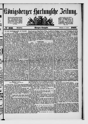 Königsberger Hartungsche Zeitung on Oct 10, 1877