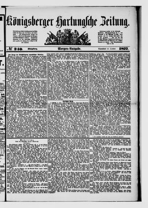Königsberger Hartungsche Zeitung vom 13.10.1877