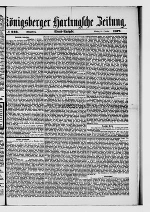 Königsberger Hartungsche Zeitung vom 15.10.1877