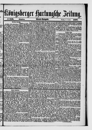 Königsberger Hartungsche Zeitung on Oct 16, 1877