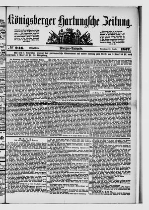 Königsberger Hartungsche Zeitung on Oct 20, 1877