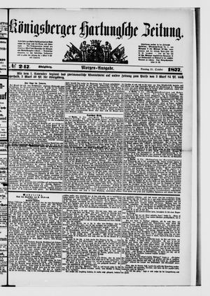 Königsberger Hartungsche Zeitung vom 21.10.1877