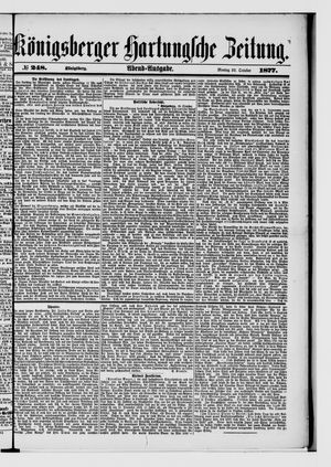 Königsberger Hartungsche Zeitung vom 22.10.1877