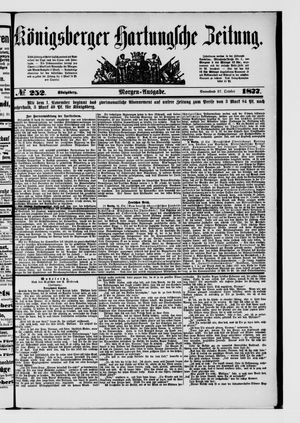 Königsberger Hartungsche Zeitung vom 27.10.1877
