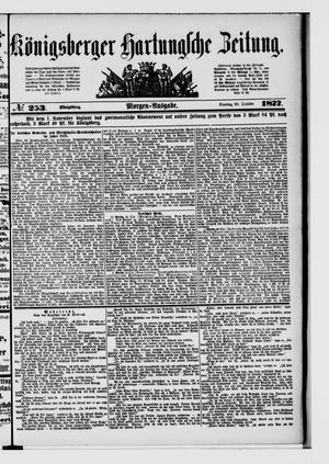 Königsberger Hartungsche Zeitung vom 28.10.1877