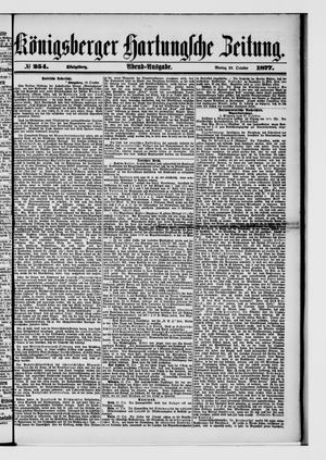 Königsberger Hartungsche Zeitung vom 29.10.1877