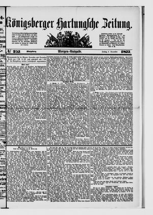 Königsberger Hartungsche Zeitung vom 02.11.1877