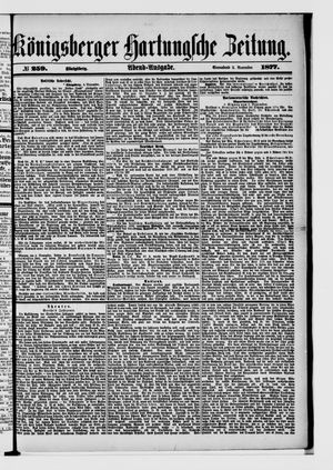 Königsberger Hartungsche Zeitung vom 03.11.1877