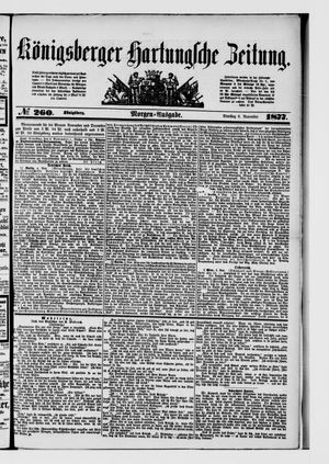 Königsberger Hartungsche Zeitung vom 06.11.1877